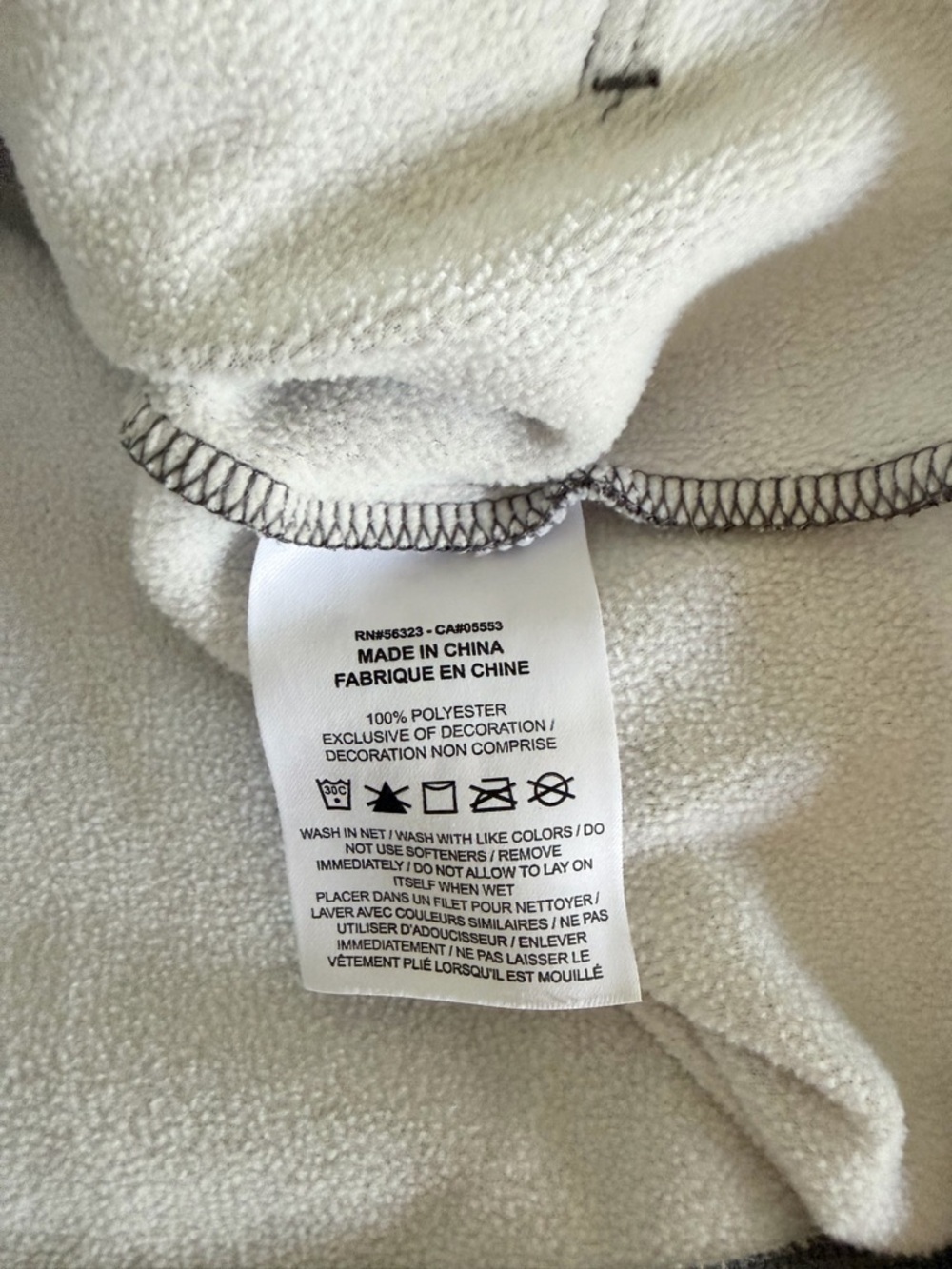 Nike Gray and Pink Colorblock Girls' Hoodie - Picture 5 of 5
